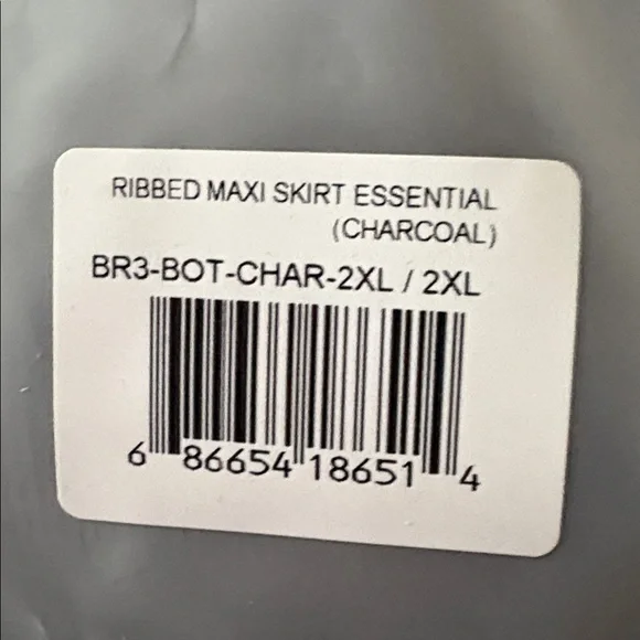 Body by Raven ribbed maxi essentials set (charcoal) - Picture 3 of 3